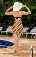 Cargar imagen en el visor de la galería, LA LEELA Women's LGBTQ Pride Rainbow Flag Cross Stripes Multi P04866