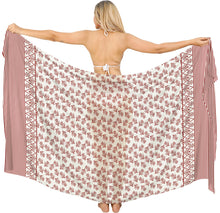 Cargar imagen en el visor de la galería, Women's Beachwear Sarong Allover Turtles, Red P06160