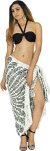Load image into Gallery viewer, White Mandala Non-Sheer Mandala Print Beach Wrap For Women P06230