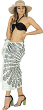 Load image into Gallery viewer, White Mandala Non-Sheer Mandala Print Beach Wrap For Women P06230