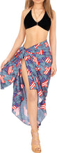 Load image into Gallery viewer, LA LEELA Women's 4th July USA Patriotic US Flag Blue P06281