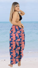 Load image into Gallery viewer, LA LEELA Women's Long Beach Wrap Beach Swimsuit Cover Up American Flag Sarong P06322