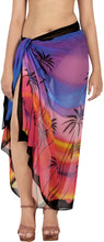 Cargar imagen en el visor de la galería, LA LEELA Women's Beachwear Sarong Rainbow,Palm Tree P06745