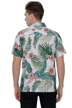 Load image into Gallery viewer, HAPPY BAY Mens Hawaiian Shirts Green Leaves P07218