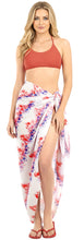 Load image into Gallery viewer, LA LEELA Women's 4th July USA Patriotic US Flag Peach Red P07400