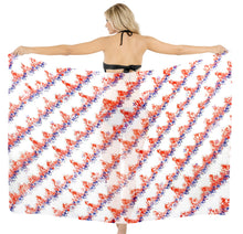 Load image into Gallery viewer, LA LEELA Women's 4th July USA Patriotic US Flag Peach Red P07400