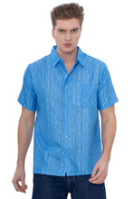 Load image into Gallery viewer, HAPPY BAY Mens Hawaiian Shirts Blue Stripes P07593