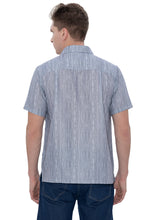 Load image into Gallery viewer, HAPPY BAY Mens Hawaiian Shirts Grey Stripes P07594