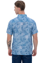 Load image into Gallery viewer, HAPPY BAY Mens Hawaiian Shirts White Hibiscus Leafs P07602