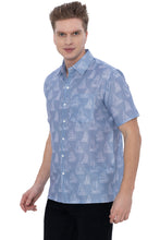 Load image into Gallery viewer, HAPPY BAY Mens Hawaiian Shirts Grey Boat P07604