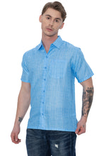 Load image into Gallery viewer, HAPPY BAY Mens Hawaiian Shirts Casual Blue P07612