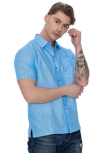 Load image into Gallery viewer, HAPPY BAY Mens Hawaiian Shirts Casual Blue P07612