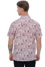 Load image into Gallery viewer, LA LEELA Mens Hawaiian Shirts Brown Turtle P07615