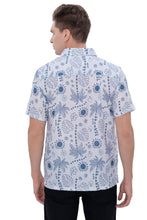 Load image into Gallery viewer, HAPPY BAY Mens Hawaiian Shirts White Palm Tree P07623