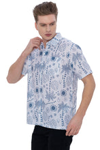 Load image into Gallery viewer, HAPPY BAY Mens Hawaiian Shirts White Palm Tree P07623