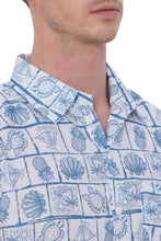 Load image into Gallery viewer, LA LEELA Mens Hawaiian Shirts Grey Turtle P07626