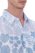 Load image into Gallery viewer, LA LEELA Mens Hawaiian Shirts Tropical White P07633