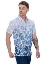 Load image into Gallery viewer, LA LEELA Mens Hawaiian Shirts Tropical White P07633