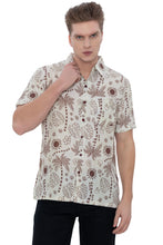 Load image into Gallery viewer, HAPPY BAY Mens Hawaiian Shirts Brown Floral P07635