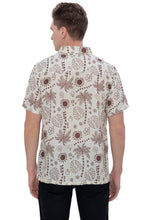 Load image into Gallery viewer, HAPPY BAY Mens Hawaiian Shirts Brown Floral P07635