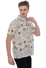 Load image into Gallery viewer, HAPPY BAY Mens Hawaiian Shirts Brown Floral P07635