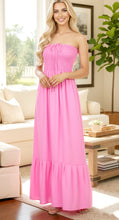 Load image into Gallery viewer, LA LEELA Women's Tube Dress Casual Top Maxi One Size Pink Solid P07708