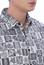 Load image into Gallery viewer, LA LEELA Mens Hawaiian Shirts Black Tropical Fusion P07726