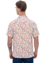 Load image into Gallery viewer, LA LEELA Mens Hawaiian Shirts Tan Palm Leaves Casual P07728