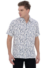 Load image into Gallery viewer, HAPPY BAY Mens Hawaiian Shirts Ocean Leaf Repeat P07729