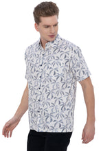 Load image into Gallery viewer, HAPPY BAY Mens Hawaiian Shirts Ocean Leaf Repeat P07729
