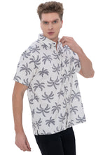 Load image into Gallery viewer, LA LEELA Mens Hawaiian Shirts Black Tropical Bunch P07731