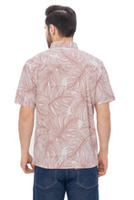 Cargar imagen en el visor de la galería, HAPPY BAY Mens Hawaiian Shirts Brown Monstera Leaf P07735