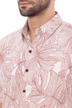 Cargar imagen en el visor de la galería, HAPPY BAY Mens Hawaiian Shirts Brown Monstera Leaf P07735
