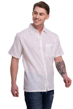 Load image into Gallery viewer, HAPPY BAY Mens Hawaiian Shirts White Collard P07751