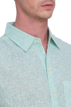 Cargar imagen en el visor de la galería, HAPPY BAY Mens Hawaiian Shirts Sea Green Collard P07752