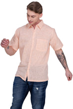 Load image into Gallery viewer, HAPPY BAY Mens Hawaiian Shirts Peach Collard P07754