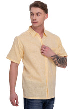 Load image into Gallery viewer, HAPPY BAY Mens Hawaiian Shirts Tan Collard P07755