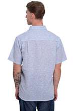 Cargar imagen en el visor de la galería, HAPPY BAY Mens Hawaiian Shirts Blue Collard P07756