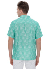 Load image into Gallery viewer, HAPPY BAY Mens Hawaiian Shirts Green Boat P07787