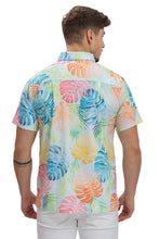 Cargar imagen en el visor de la galería, HAPPY BAY Mens Hawaiian Shirts Multi Monstera Leaf P10165