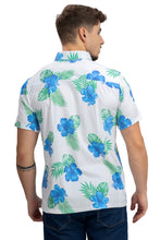 Load image into Gallery viewer, La Leela Mens Hawaiian Shirts S Beige Leaf P10168