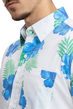 Load image into Gallery viewer, La Leela Mens Hawaiian Shirts S Beige Leaf P10168