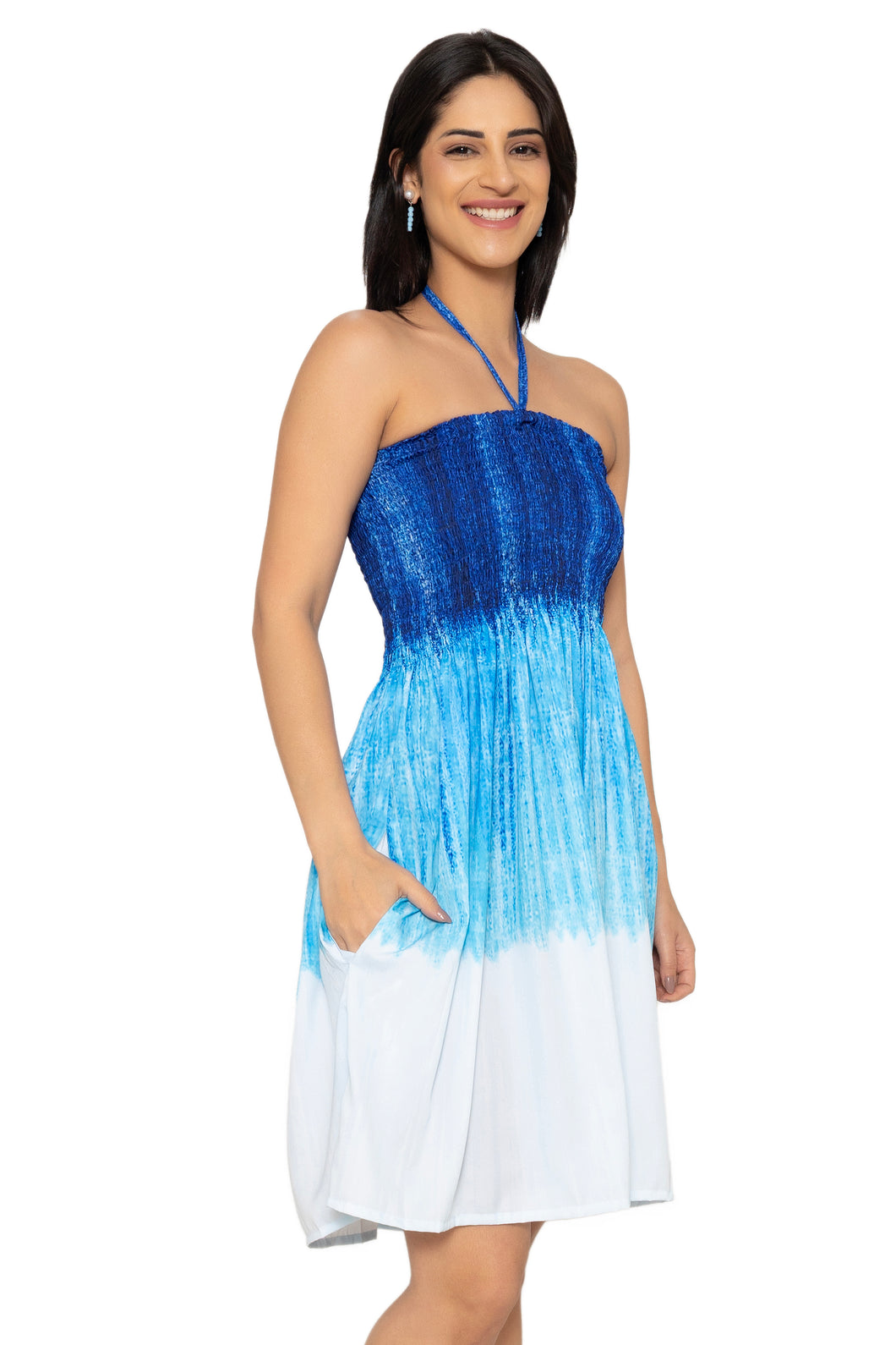 tube top beach dress Long Length Smock Tube Top Pineapple Dress