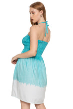 Load image into Gallery viewer, LA LEELA Women's Beach Vacation Summer Holiday Smocked Tube Top Short Ruched Evening Dress Strapless Dresses for Women L-XL Green Plain P10220