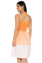 Cargar imagen en el visor de la galería, La Leela Women's Beach Vacation Summer Holiday Short Tube Top Stretchy Ruched Evening Dress Strapless Dresses for Women L-XL Orange Plain P10222