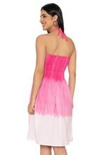 Cargar imagen en el visor de la galería, La Leela Women's Beach Vacation Summer Holiday Short Tube Top Wedding Ruched Evening Dress Strapless Dresses for Women L-XL Pink Plain P10223