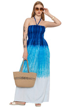 Load image into Gallery viewer, HAPPY BAY Women's Holiday Beach Summer Vacation Ruffle Casual Strapless Dresses Tube Top Basic Short Evening Dress L-XL Blue Solid P10225