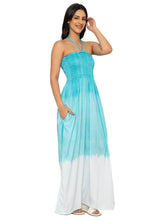 Load image into Gallery viewer, HAPPY BAY Women's Summer Boho A line Slit Maxi Beach Dress Smocked Top Evening Long Strapless Tube Dresses for Women L-XL Green Solid P10226
