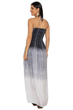 Load image into Gallery viewer, HAPPY BAY Women's Summer Boho A line Slit Maxi Beach Dress Smocked Top Evening Long Strapless Tube Dresses for Women L-XL Grey Solid P10227