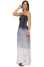 Load image into Gallery viewer, HAPPY BAY Women's Summer Boho A line Slit Maxi Beach Dress Smocked Top Evening Long Strapless Tube Dresses for Women L-XL Grey Solid P10227